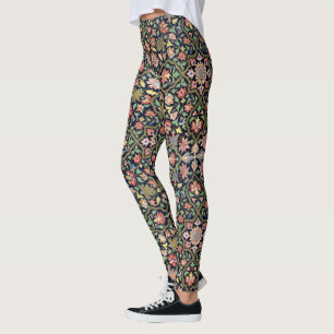 Colourful Vintage Floral Indian Mandala Pattern Leggings