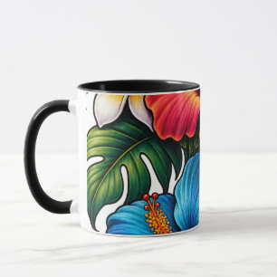 Colourful Vintage Floreal Design women's t-shirt Mug