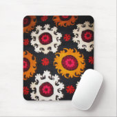 Colourful Vintage Folk Art Fabric Mouse Mat (With Mouse)