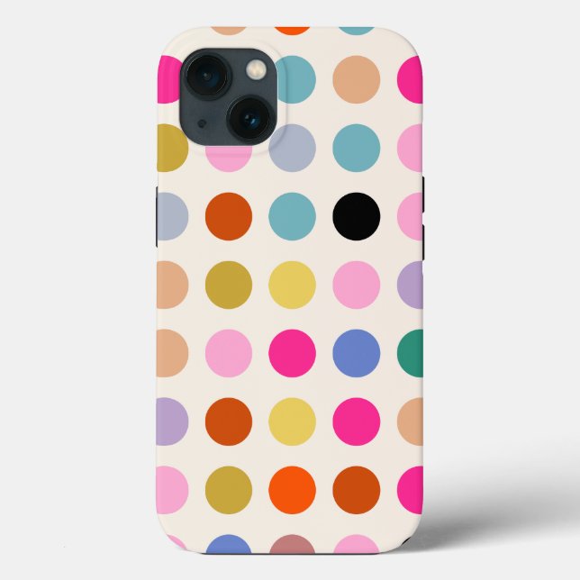 Colourful Vintage Geometric Dots Case-Mate iPhone Case (Back)