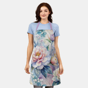 Colourful Vintage Inspired Floral Pattern  Apron