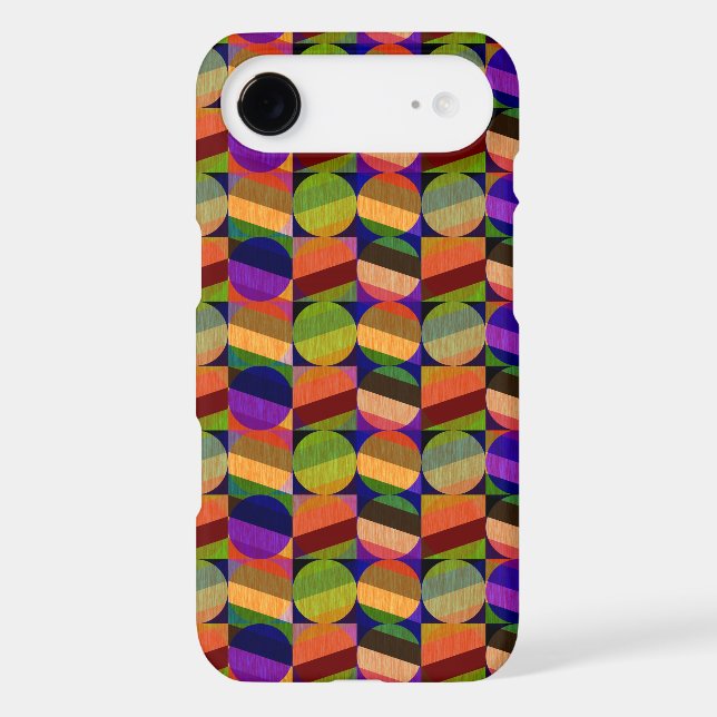 Colourful Vintage Inspired Pattern Case-Mate iPhone Case (Back)