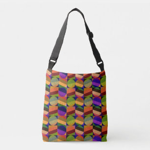 Colourful Vintage Inspired Pattern Crossbody Bag