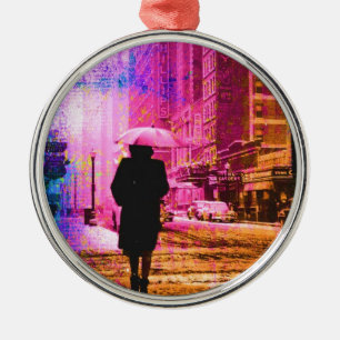 Colourful Vintage Kansas City Metal Tree Decoration