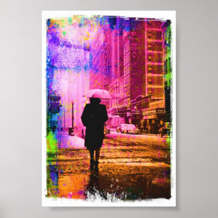 Colourful Vintage Kansas City Poster