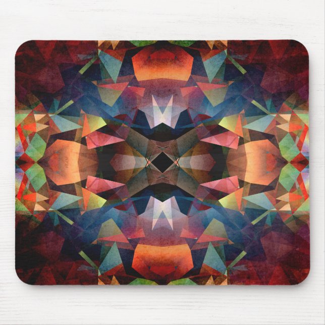 Colourful Vintage Mandala Mouse Mat (Front)