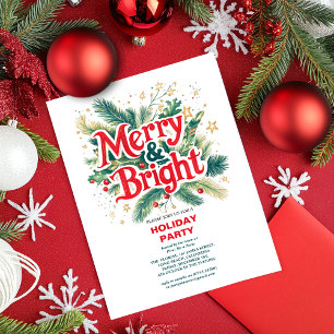 Colourful Vintage Merry & Bright Christmas Party