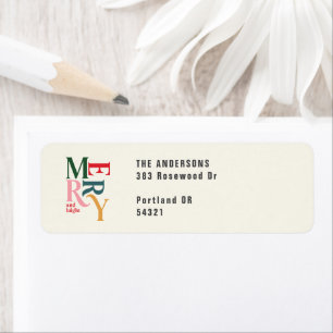 Colourful vintage merry chritsmas