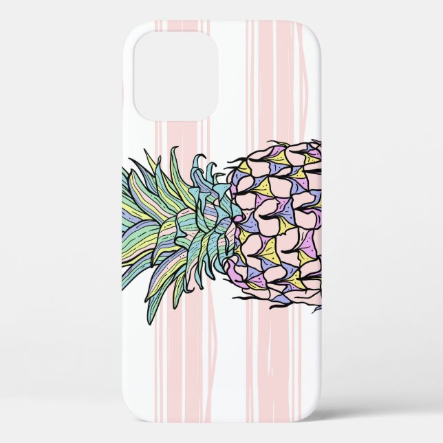 Colourful vintage pineapple illustration. Case-Mate iPhone case (Back)