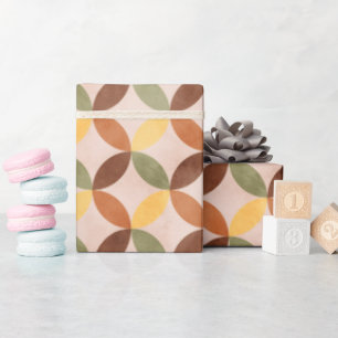 Colourful Vintage Retro Mid Century Modern Wrapping Paper
