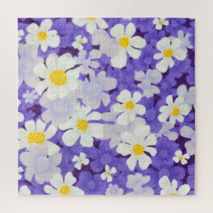 Colourful Vintage: Seamless Flower Pattern Jigsaw Puzzle