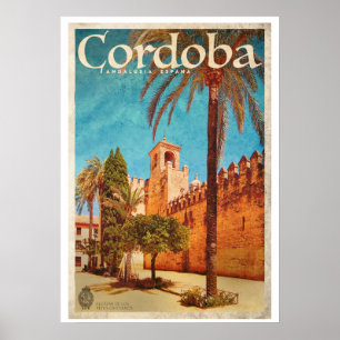 Colourful Vintage Spanish Travel Poster