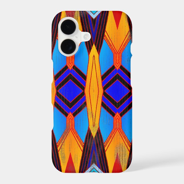 Colourful Vintage Style Geometric Pattern (Back)