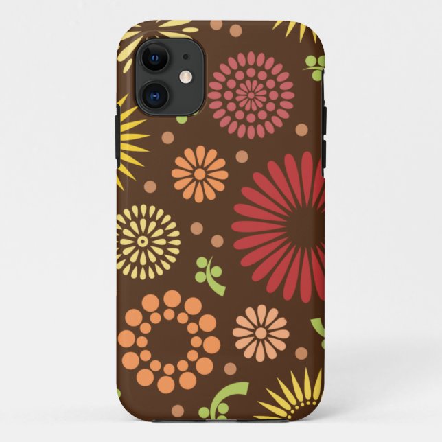 Colourful vintage sunflowers Case-Mate iPhone case (Back)