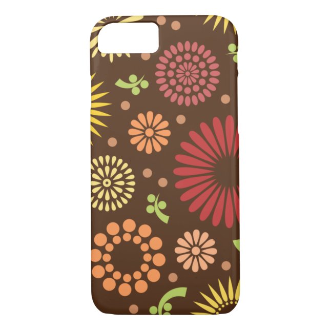 Colourful vintage sunflowers Case-Mate iPhone case (Back)