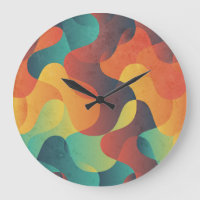 Colourful vintage wave abstract pattern