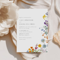 Colourful Vintage Wildflower Wedding 