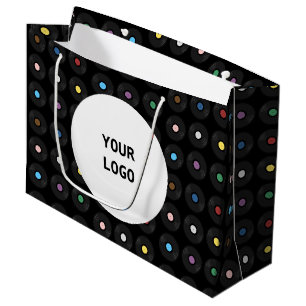 Colourful Vinyl Record classic Large Gift Bag