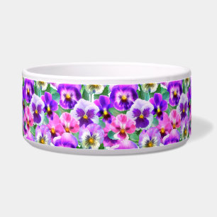 Colourful Violets Pansy Flower Pattern  