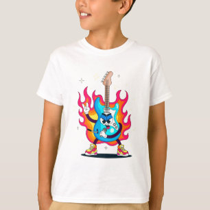 Colourful Violin Kids T-Shirt Design – Fun Musica