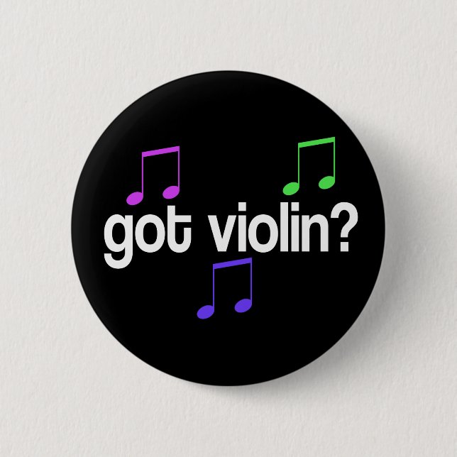 Colourful Violin Player Buttons (Front)
