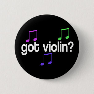 Colourful Violin Player Buttons
