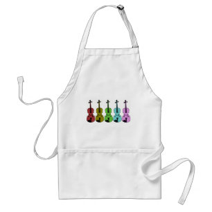 Colourful Violin Standard Apron