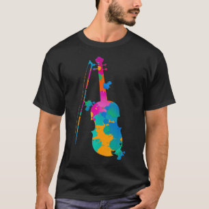 Colourful Violin T-Shirt