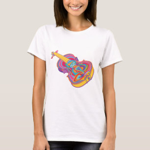 Colourful Violin T-Shirt