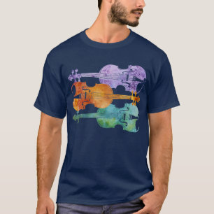 Colourful Violin Trio T-Shirt