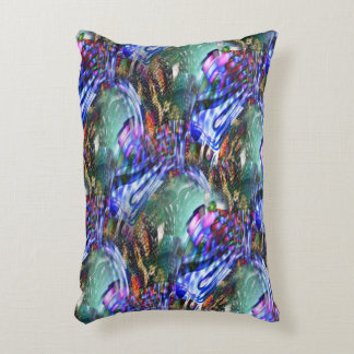 Colourful virtual image fluctuation over battleshi decorative cushion
