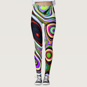 Colourful Vivid Abstraction Pattern Leggings