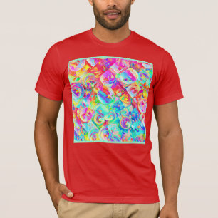 Colourful Vivid Abstraction Pattern T-Shirt
