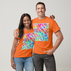 Colourful Vivid Abstraction Pattern T-Shirt
