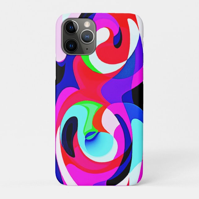 Colourful Vivid Abstractions Pattern Case-Mate iPhone Case (Back)