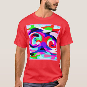 Colourful Vivid Abstractions Pattern T-Shirt