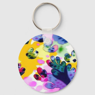 Colourful vivid design key ring