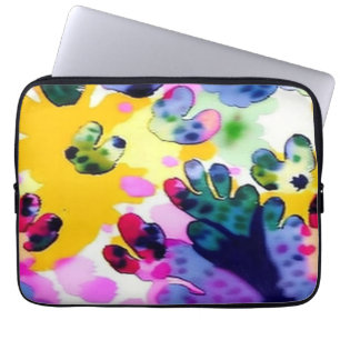 Colourful vivid design  laptop sleeve