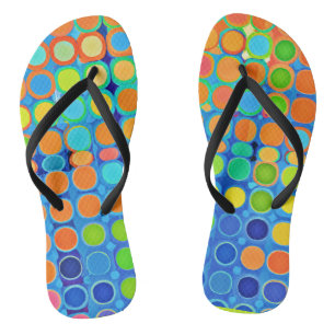 Colourful Vivid Elegance Stylish Pattern Flip Flops