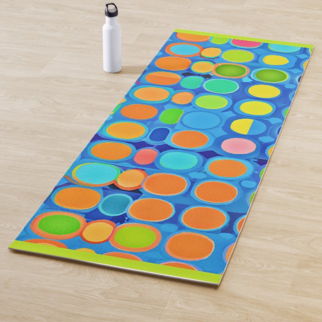 Colourful Vivid Elegance Stylish Pattern Yoga Mat (In Situ)