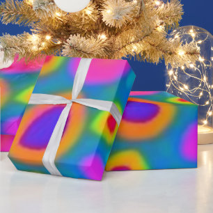 Colourful vivid flowers Wrapping Paper
