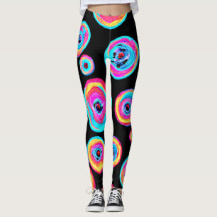 Colourful Vivid Pattern Design Leggings