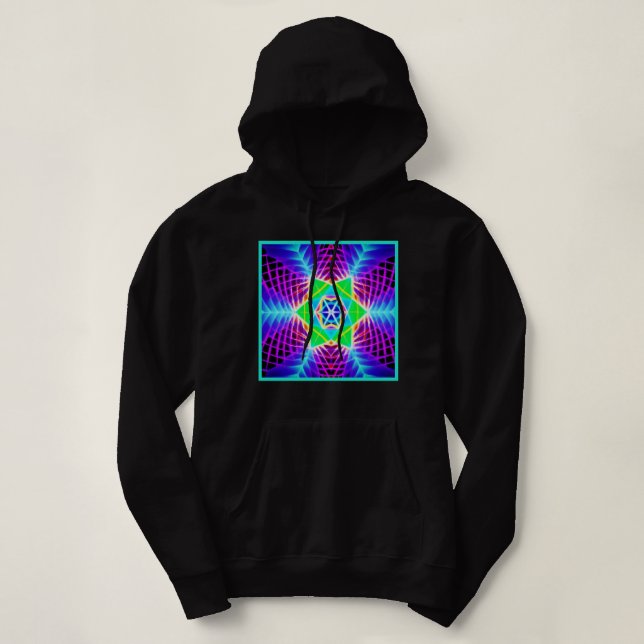 Colourful Vivid Pattern Hoodie (Design Front)