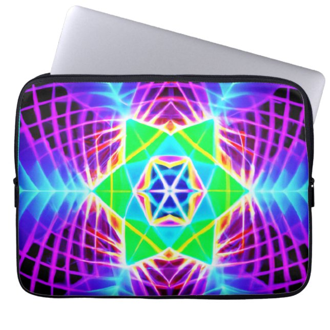 Colourful Vivid Pattern Laptop Sleeve (Front)