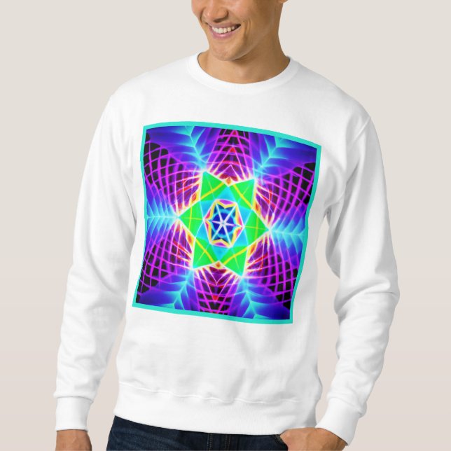 Colourful Vivid Pattern Sweatshirt (Front)