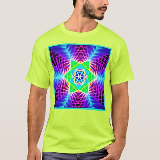 Colourful Vivid Pattern T-Shirt (Front)