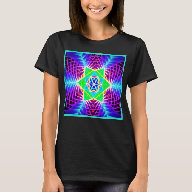 Colourful Vivid Pattern T-Shirt (Front)