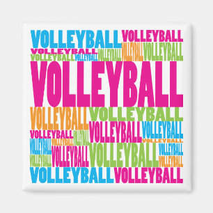 Colourful Volleyball Magnet
