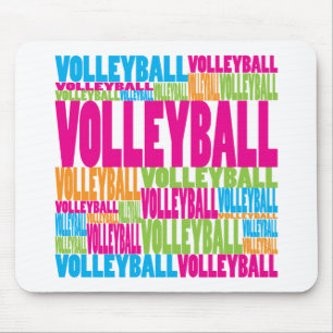 Colourful Volleyball Mouse Mat