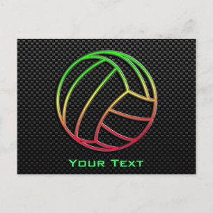 Colourful Volleyball Postcard